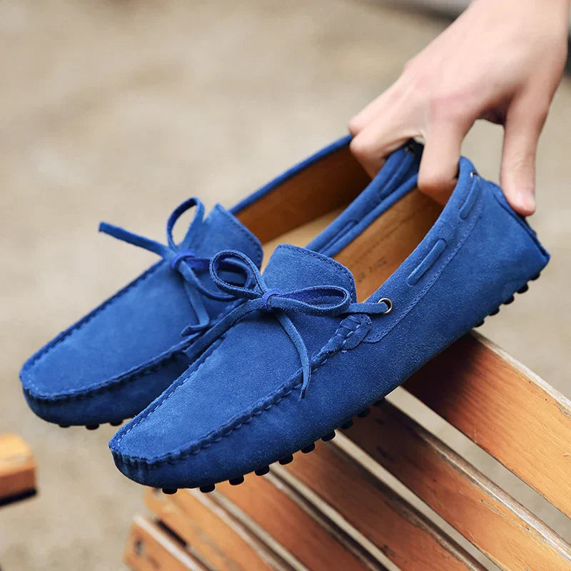 Mocassini estivi in suede casual