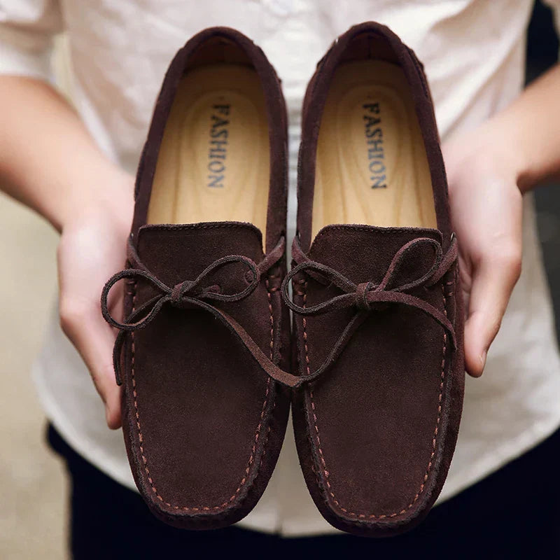 Mocassini estivi in suede casual