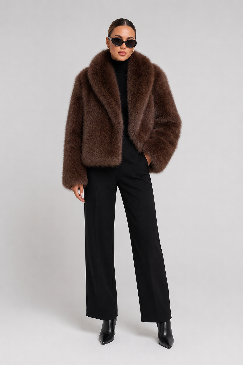 Miriam | giacca in pelliccia sintetica oversize