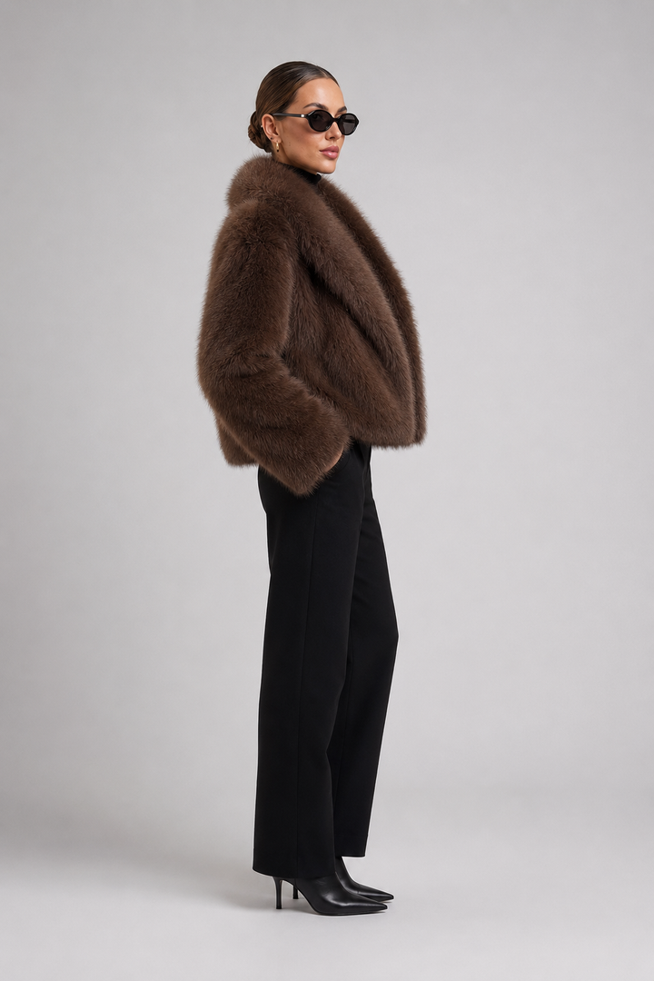 Miriam | giacca in pelliccia sintetica oversize