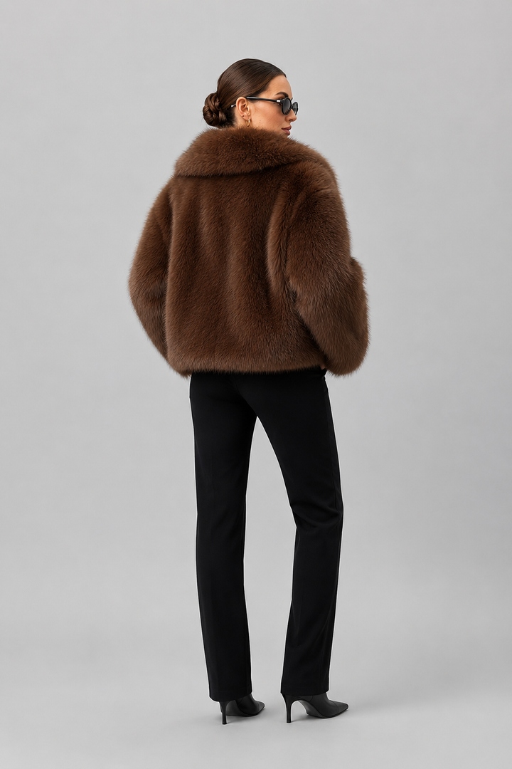 Miriam | giacca in pelliccia sintetica oversize