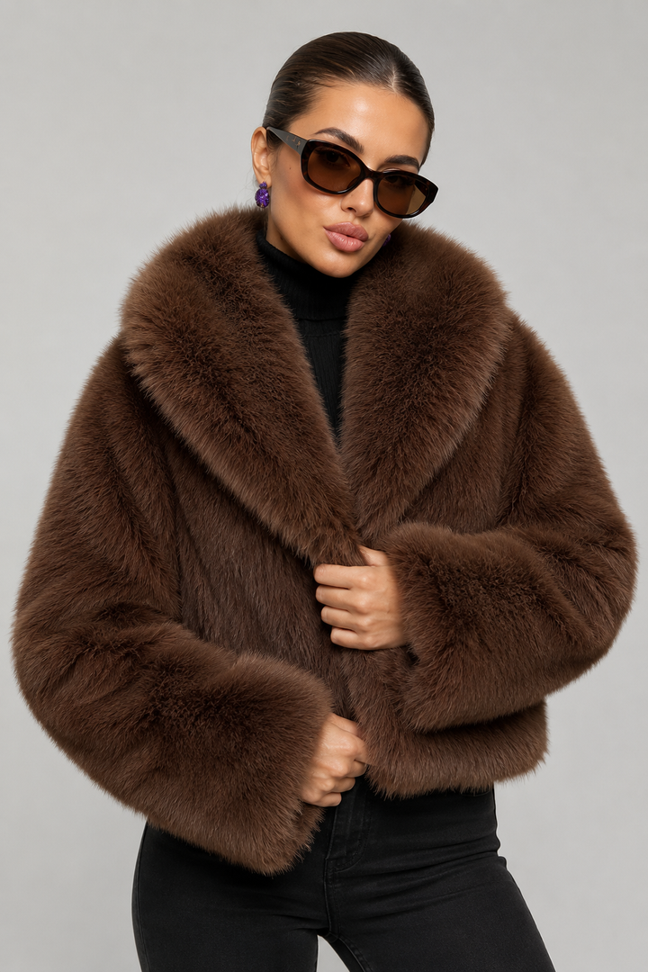 Miriam | giacca in pelliccia sintetica oversize