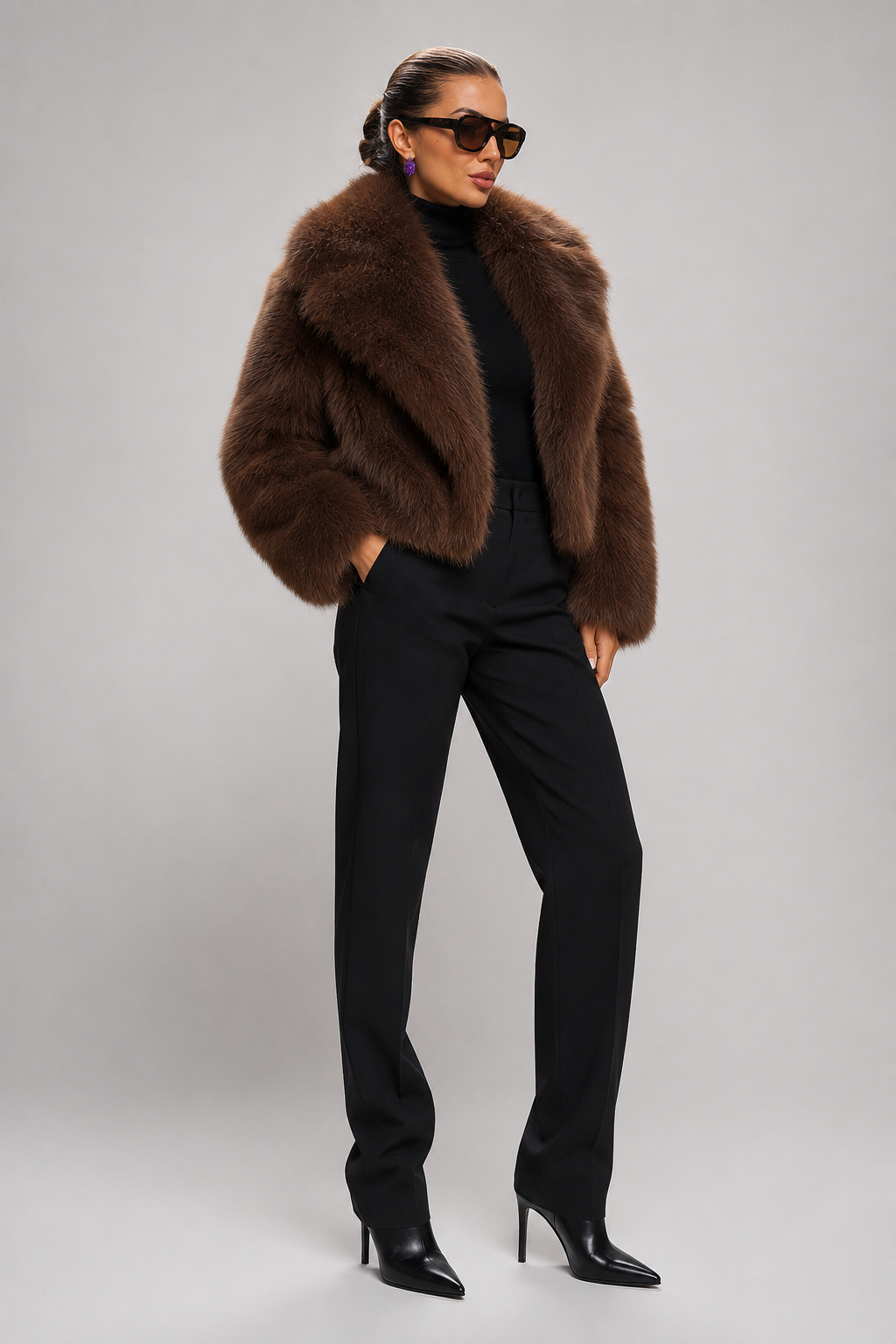 Miriam | giacca in pelliccia sintetica oversize