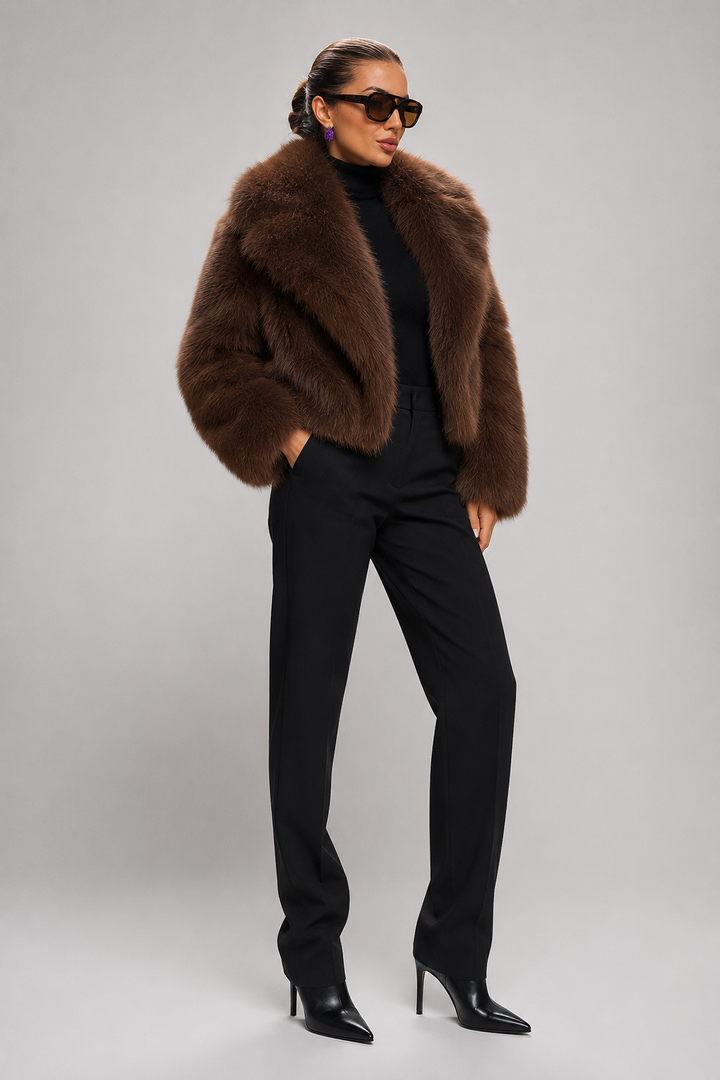 Miriam | giacca in pelliccia sintetica oversize