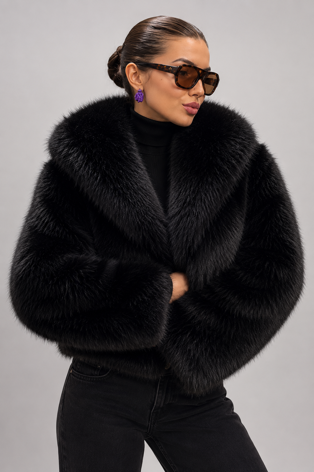 Miriam | giacca in pelliccia sintetica oversize