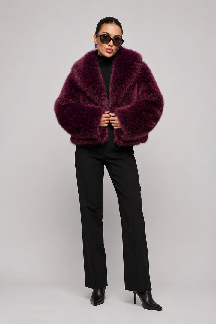Miriam | giacca in pelliccia sintetica oversize