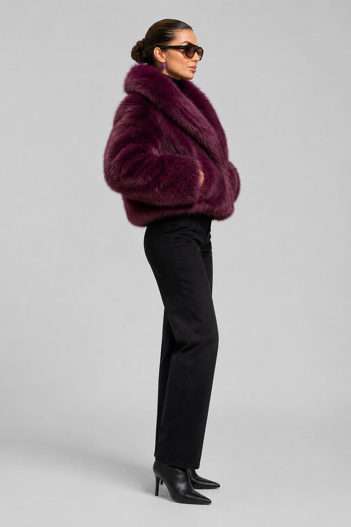 Miriam | giacca in pelliccia sintetica oversize
