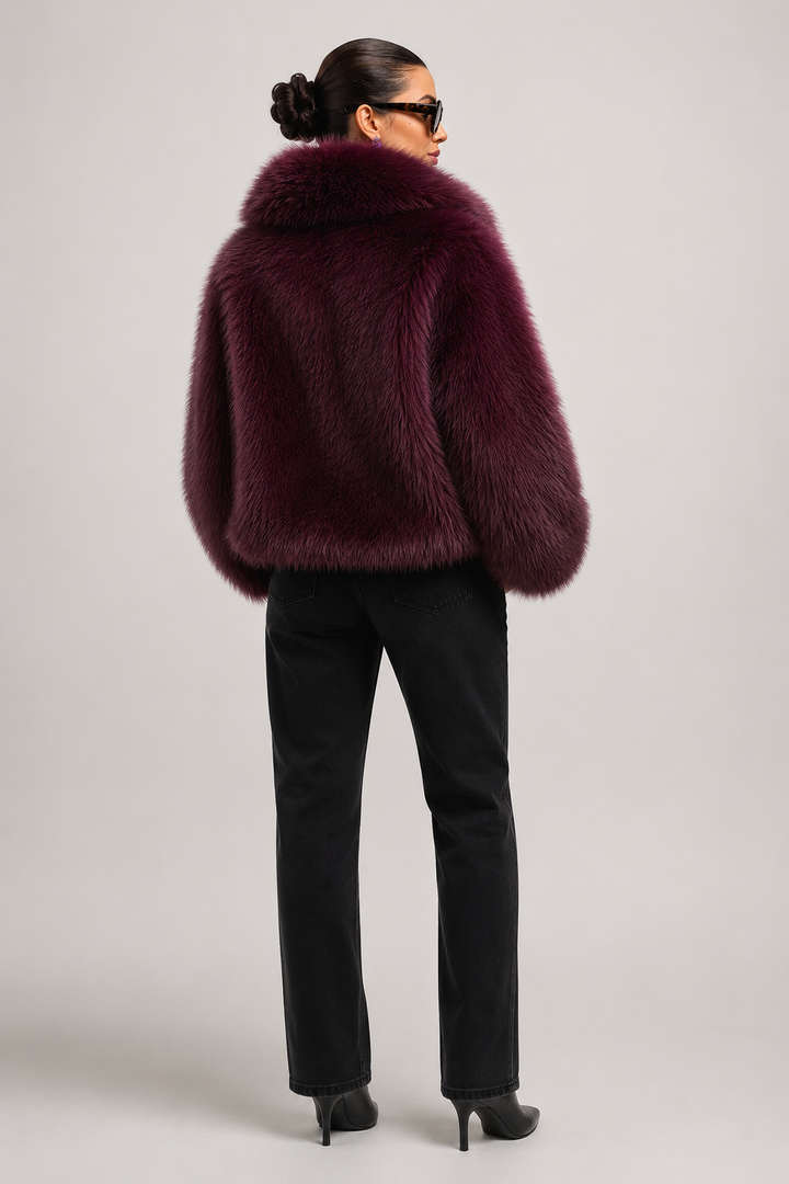 Miriam | giacca in pelliccia sintetica oversize