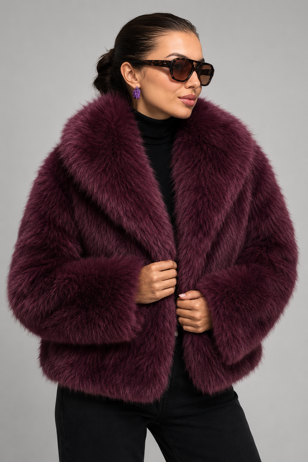 Miriam | giacca in pelliccia sintetica oversize