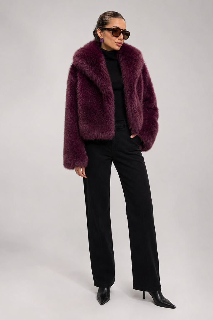 Miriam | giacca in pelliccia sintetica oversize