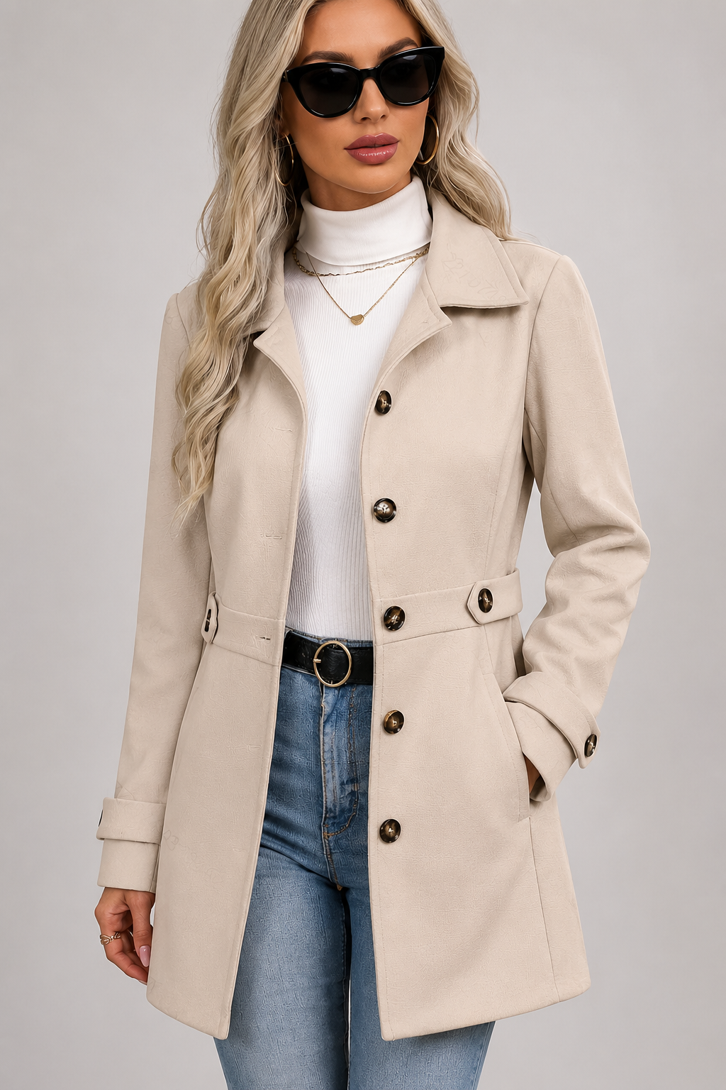 Tiziana | cappotto lungo sciancrato