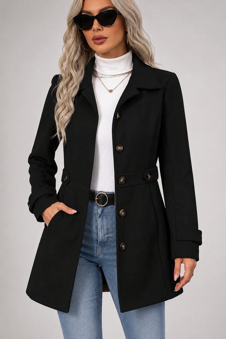 Tiziana | cappotto lungo sciancrato