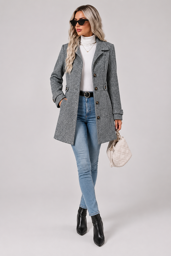 Tiziana | cappotto lungo sciancrato
