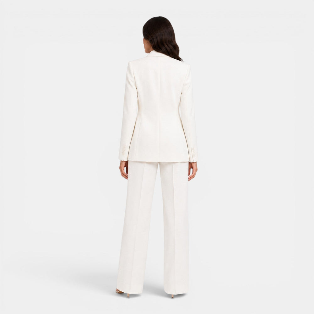 Isotta – tailleur donna con revers a lancia e pantaloni larghi