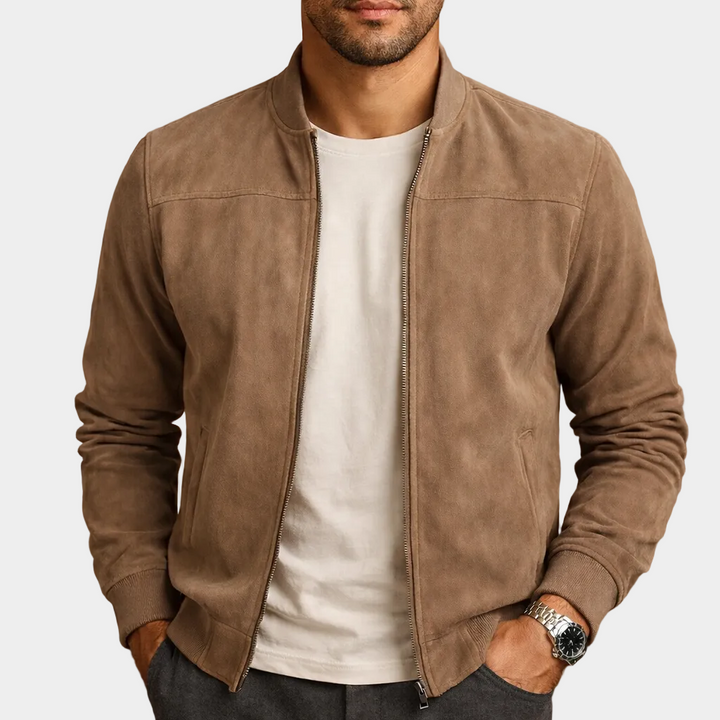 Giacomo – giacca bomber uomo scamosciata