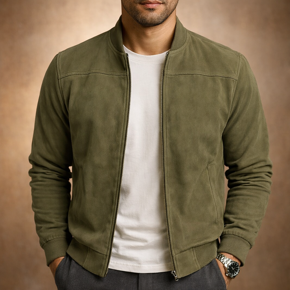 Giacomo – giacca bomber uomo scamosciata