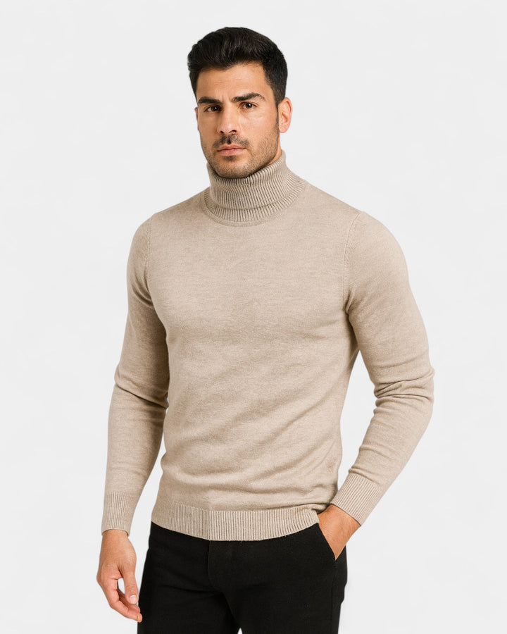 Fausto | dolcevita a costine slim