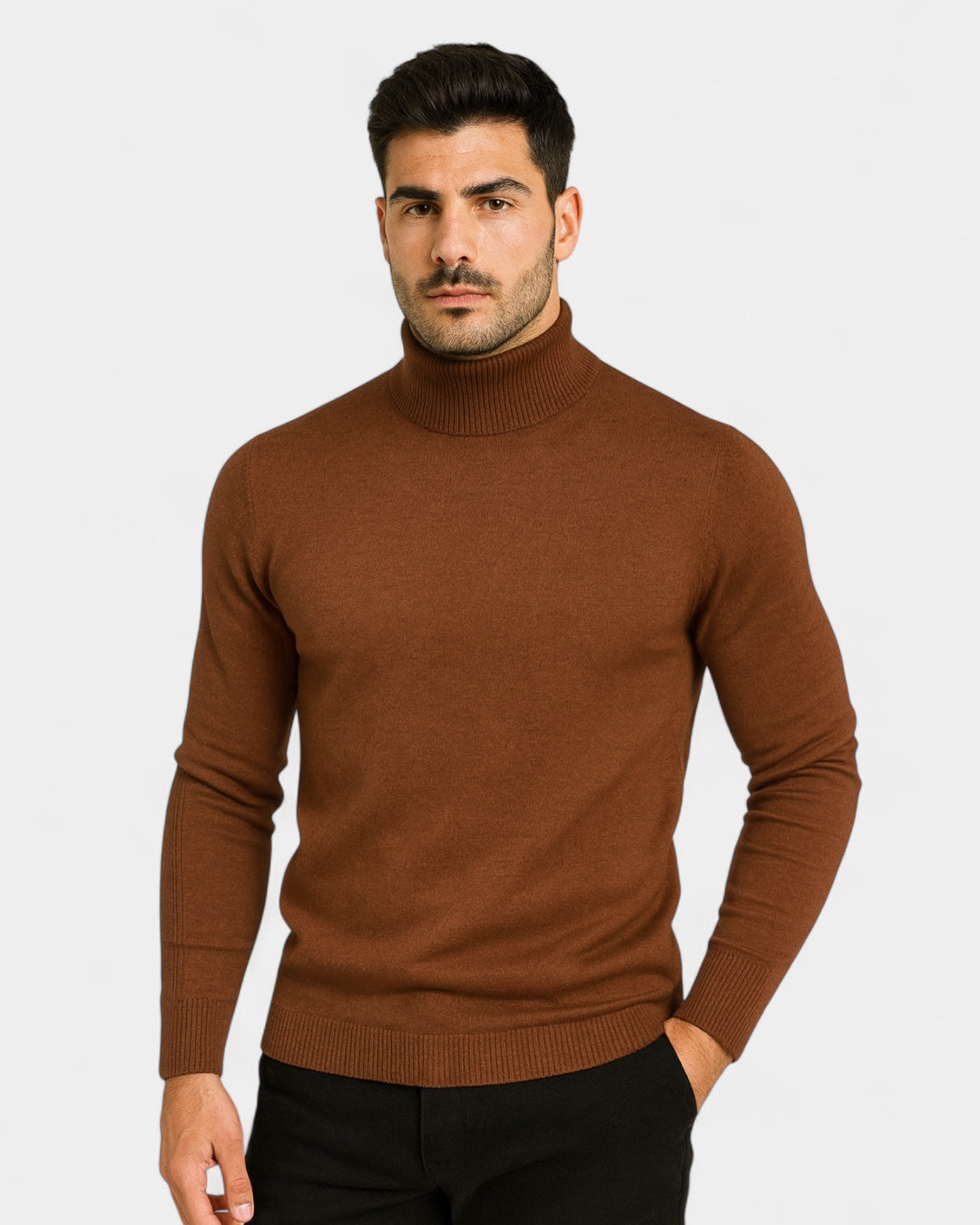 Fausto | dolcevita a costine slim