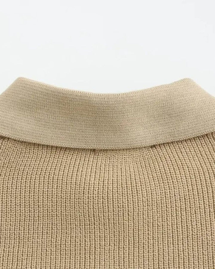 David | maglione polo con zip