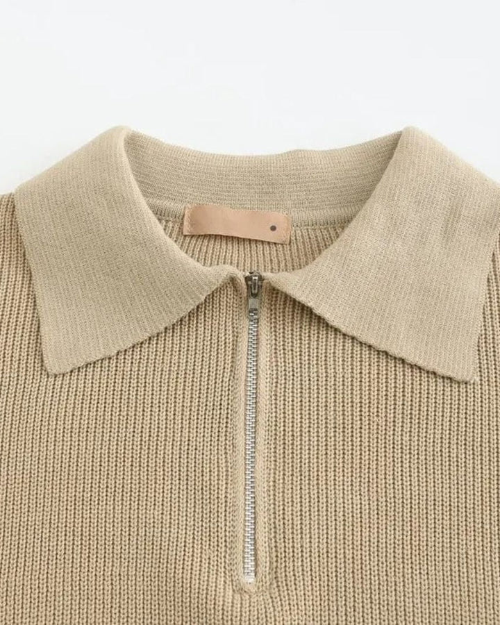 David | maglione polo con zip