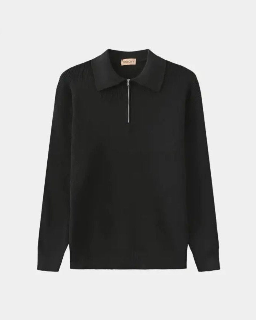 David | maglione polo con zip