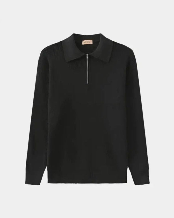 David | maglione polo con zip