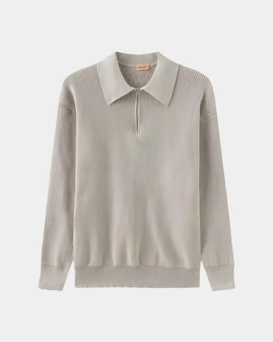 David | maglione polo con zip