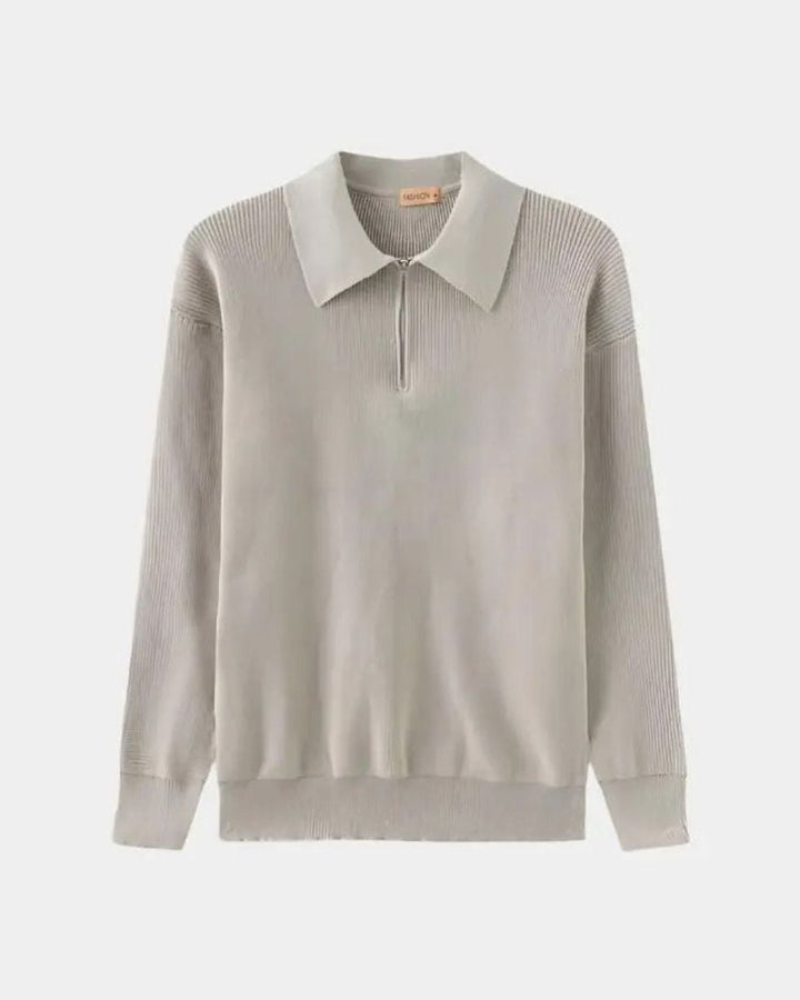 David | maglione polo con zip