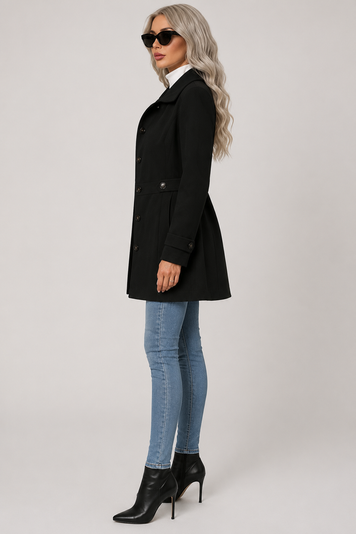 Costanza | cappotto midi con cintura