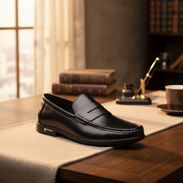 Eleganti mocassini premium in pelle