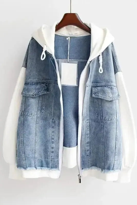 Ellen | giacca in denim bicolore