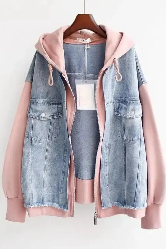 Ellen | giacca in denim bicolore
