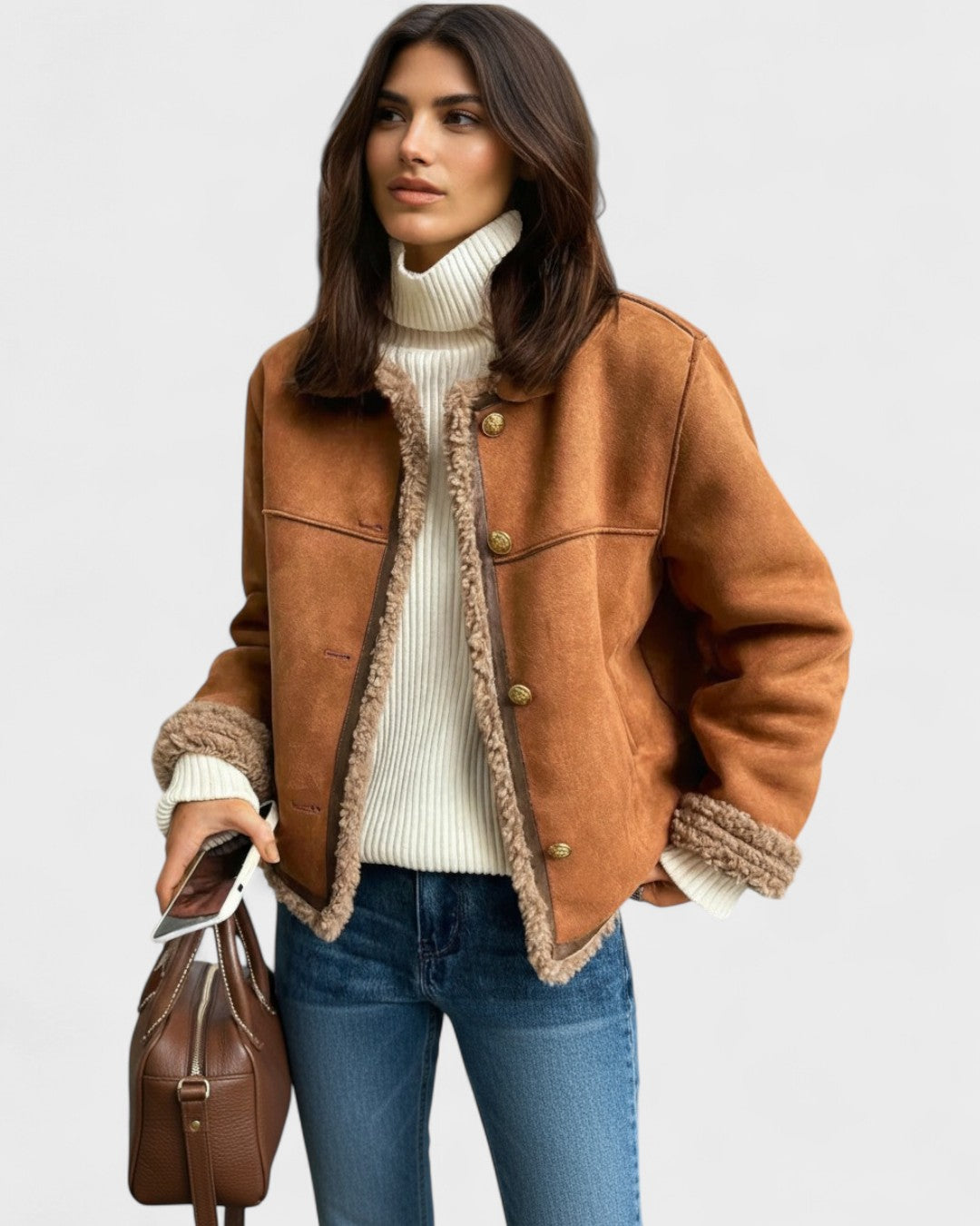 Ellinor | cappotto in pelle di agnello