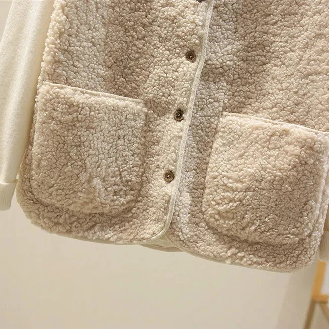 Milena – gilet donna effetto montone