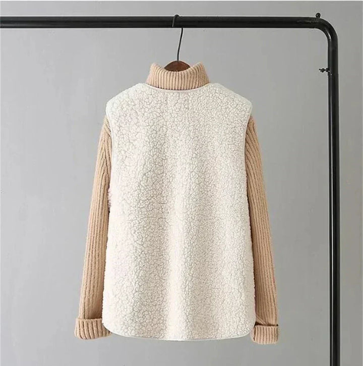 Milena – gilet donna effetto montone