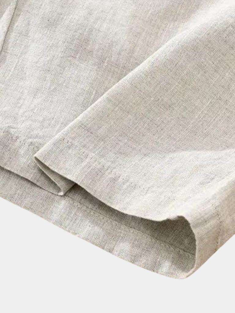 Felix | pantaloni corti in lino blu orizzonte