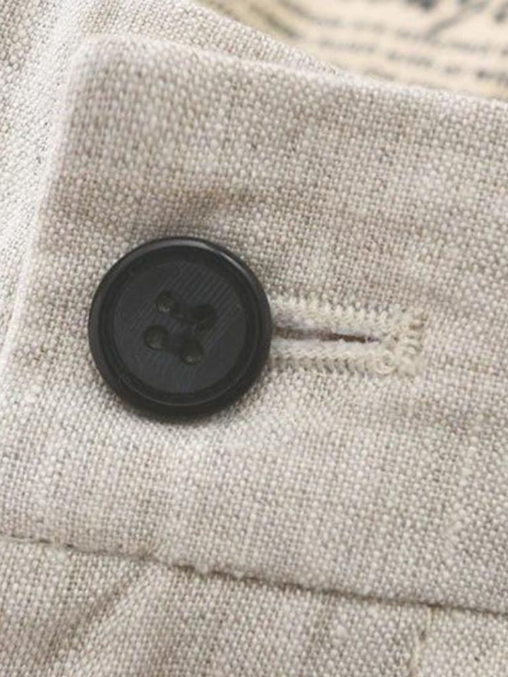 Felix | pantaloni corti in lino blu orizzonte