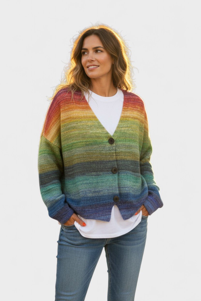 Fran | cardigan vivace con bottoni