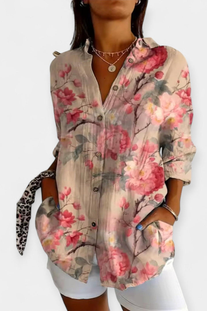 Frida | camicia con stampa floreale