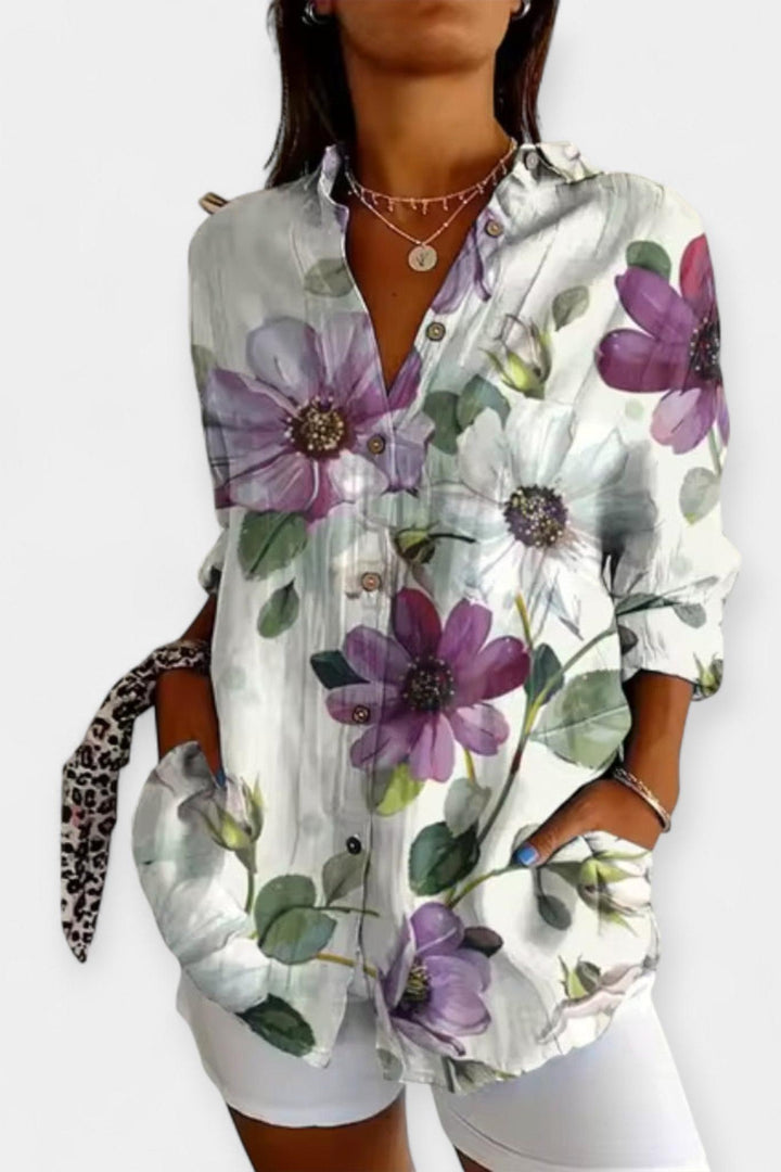 Frida | camicia con stampa floreale