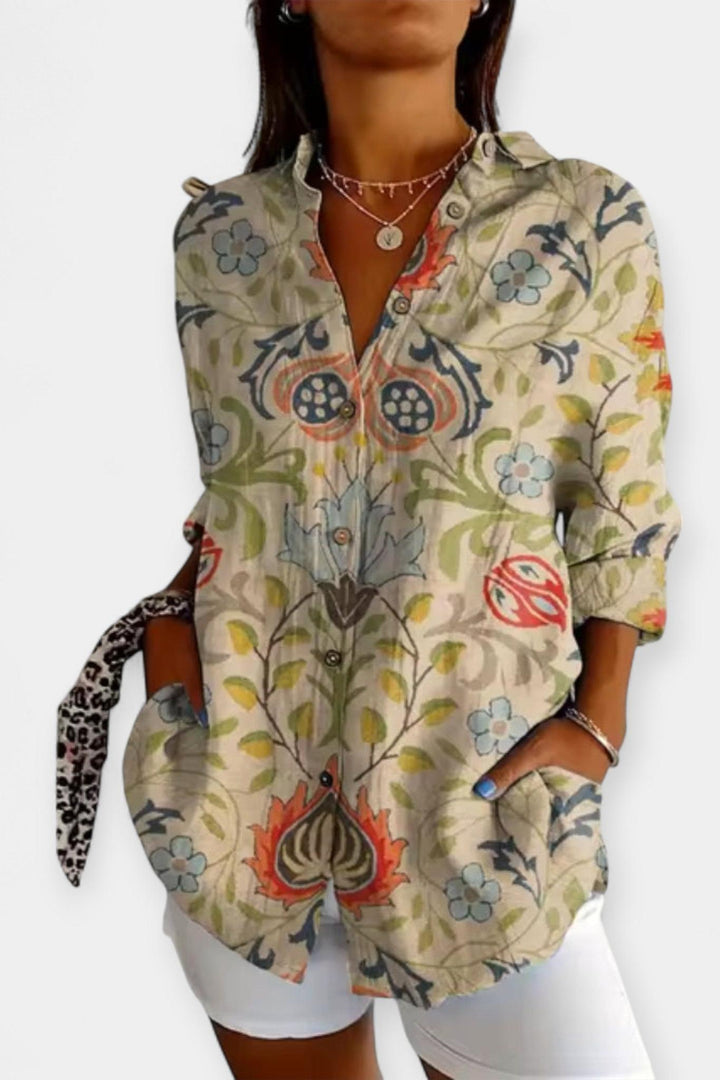 Frida | camicia con stampa floreale