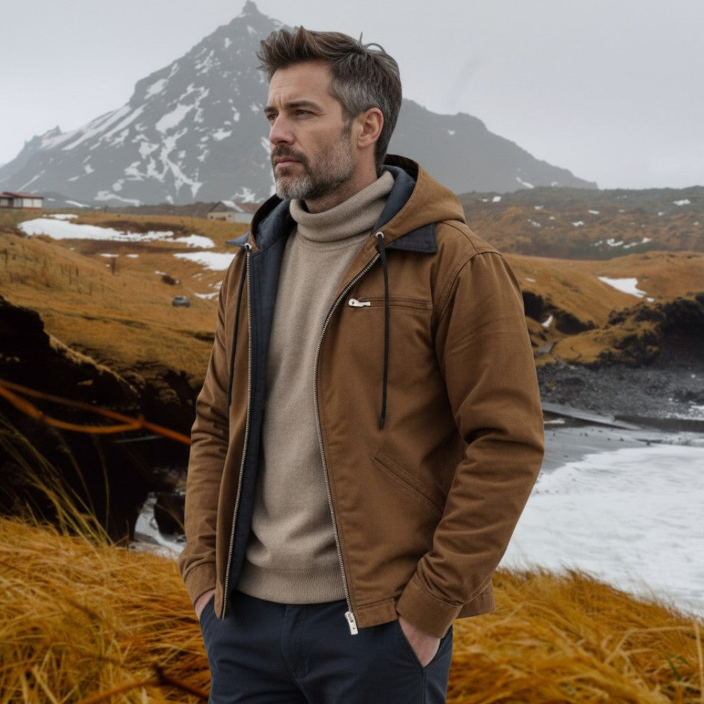 Gaspard | felpa con cappuccio elegante con zip