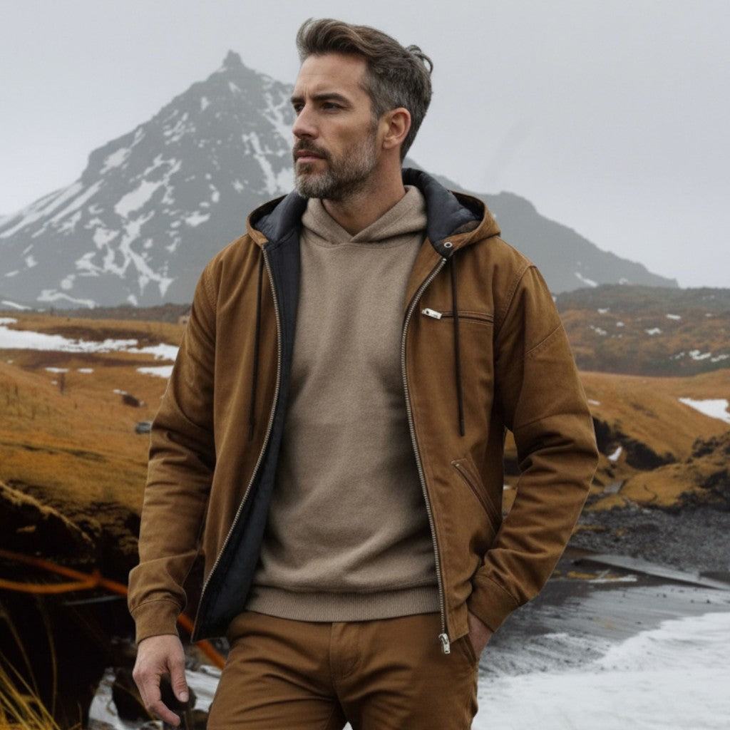 Gaspard | felpa con cappuccio elegante con zip