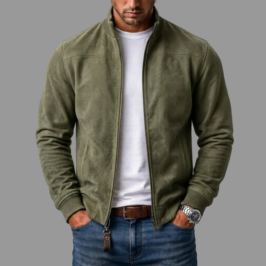 Marco | giacca bomber uomo scamosciata