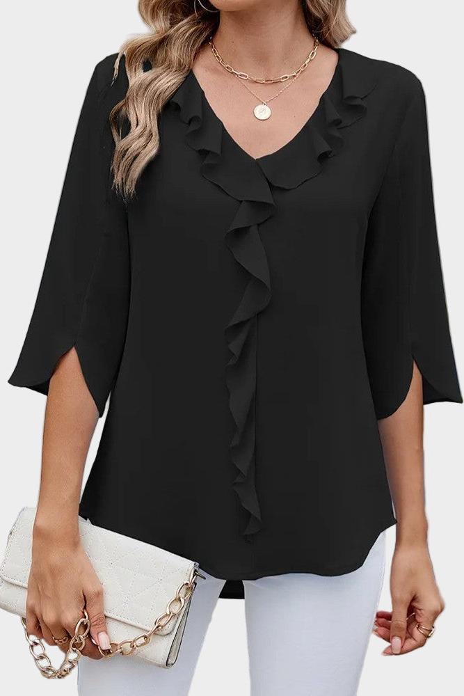 Helle | blusa con volant