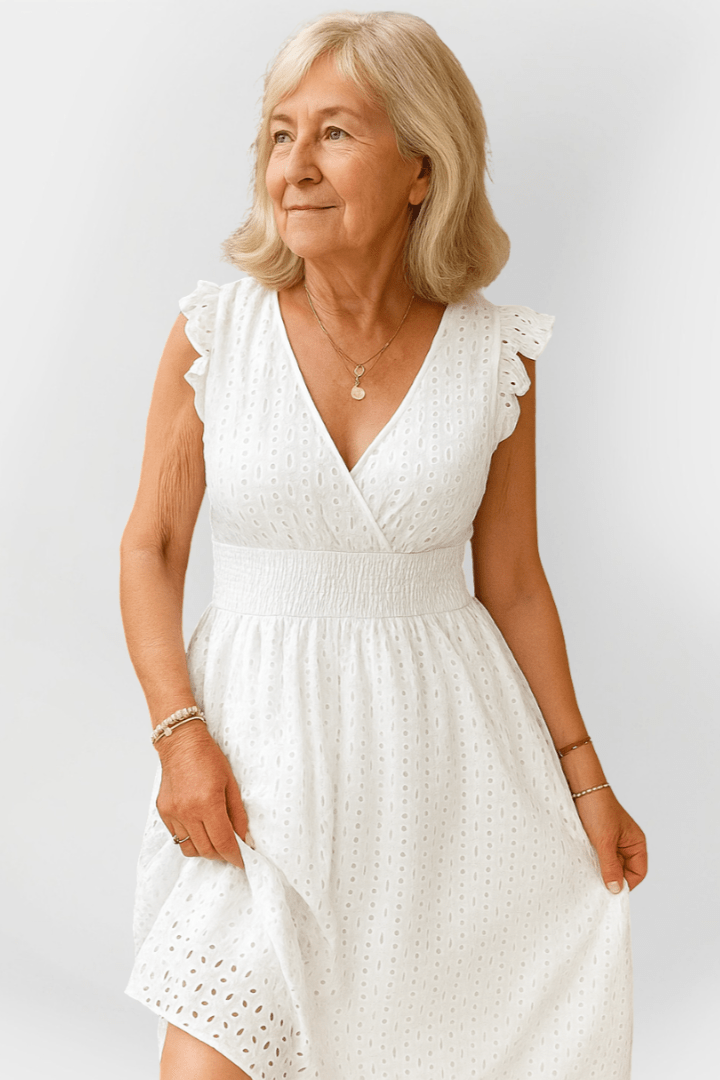 Henriette | abito midi arricciato