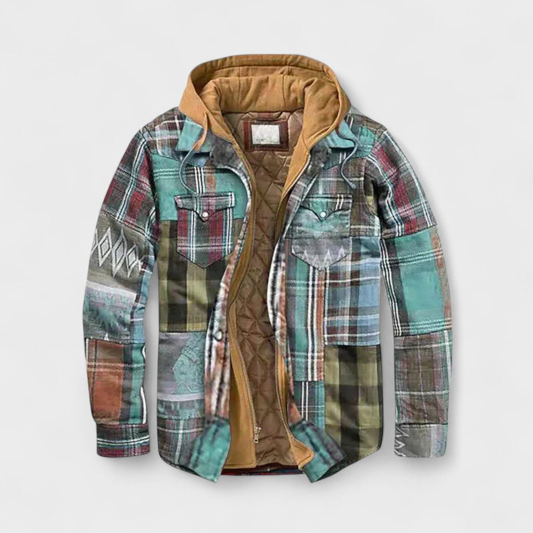 Holger | giacca patchwork trapuntata