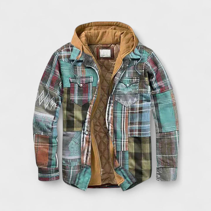 Holger | giacca patchwork trapuntata
