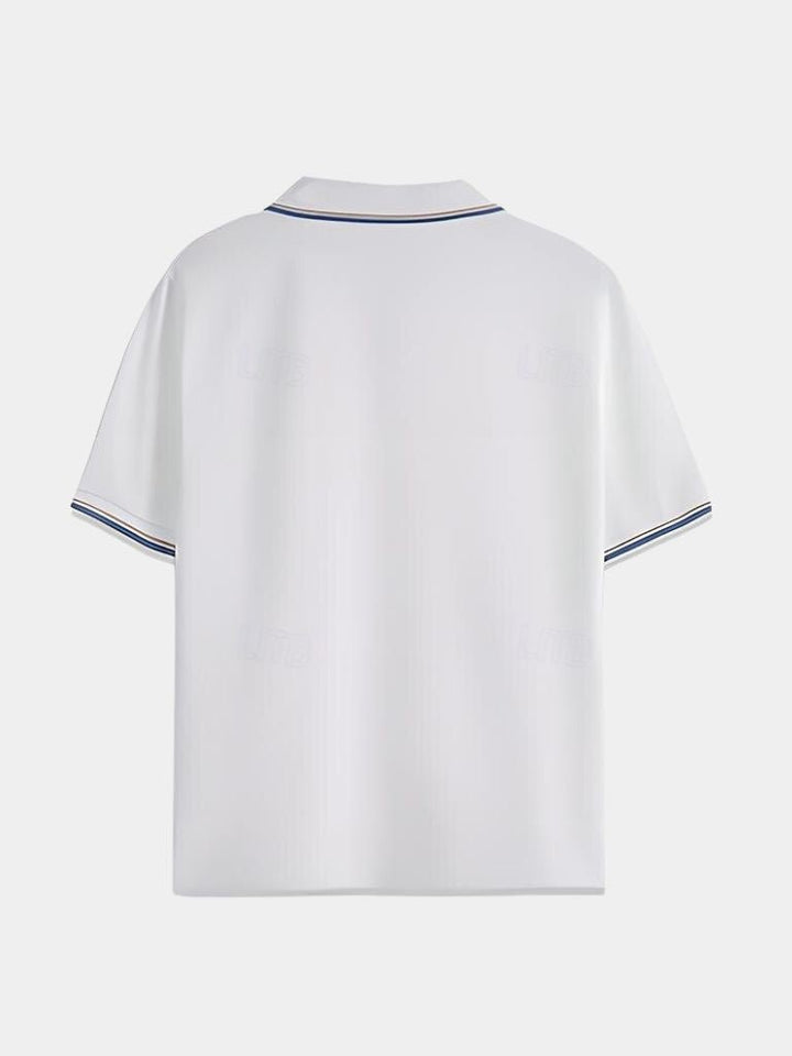 Jesper | polo v-collo nero