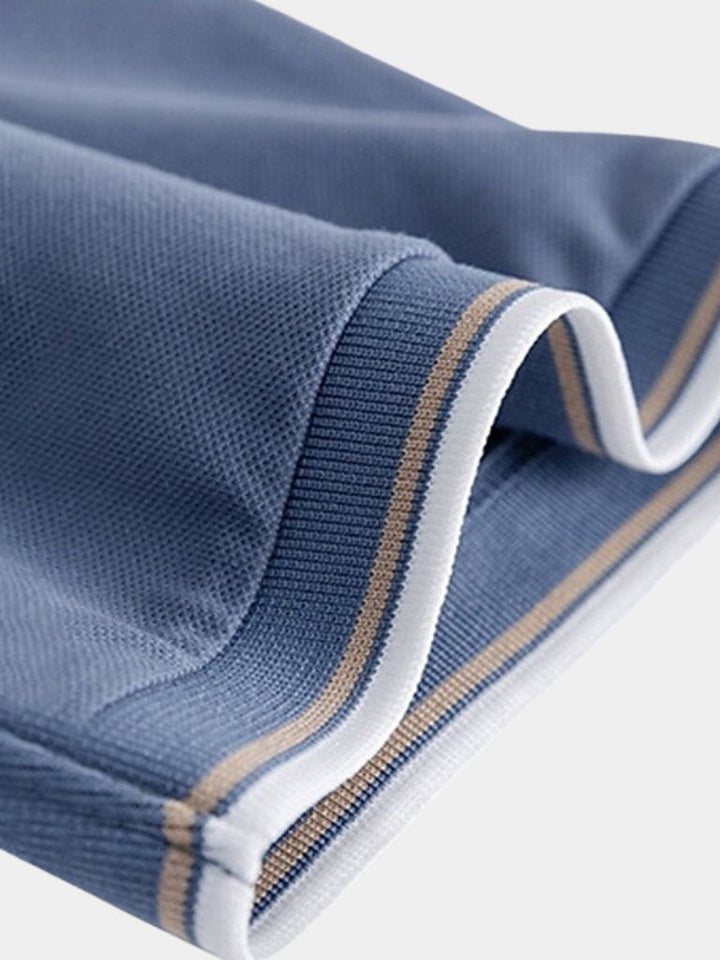 Jesper | polo v-collo nero